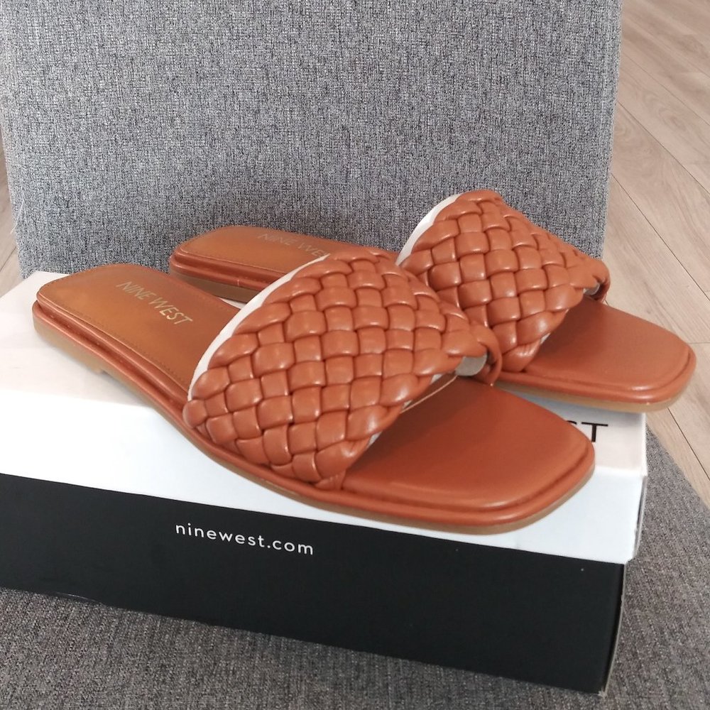 Nine West Light Brown 230 OHHI3 Sandals